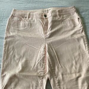 Chico's Light Pink cropped jeans